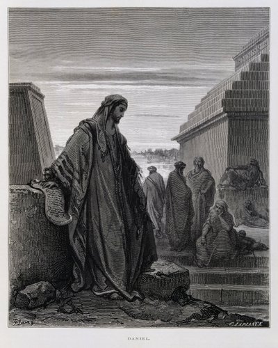 The Prophet Daniel (Illustration from the Dore Bible) by Gustave Dore