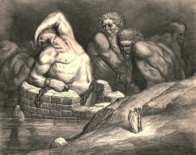 This Proud One Would of His Strength Against Almighty Jove Make Trial, c1890 by Gustave Dore