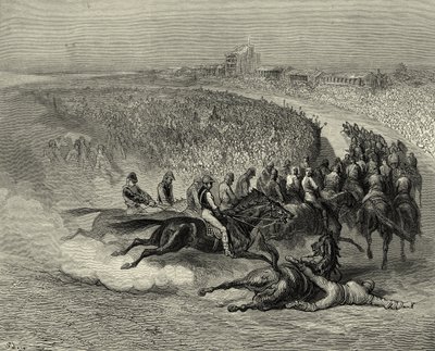 Victorian Derby at Tattenham Corner by Gustave Dore
