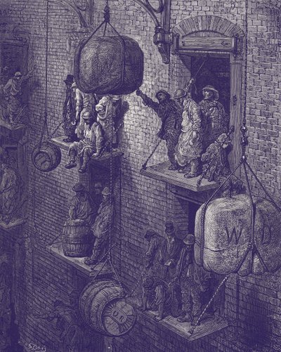 Victorian London Warehouse by Gustave Dore