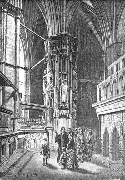 Westminster - The Round of the Abbey by Gustave Dore