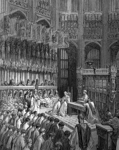 Westminster Abbey - Confirmation of Westminster Boys by Gustave Dore