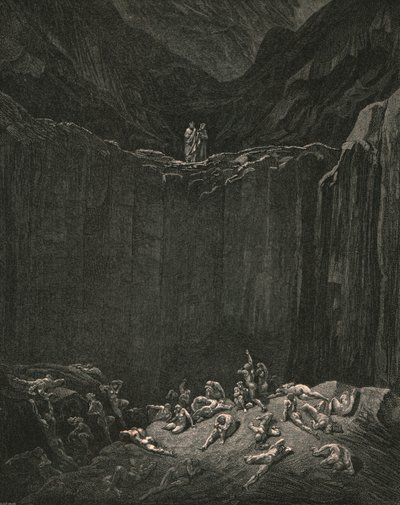 ...all-searching Justice, dooms to punishment the forgers by Gustave Dore
