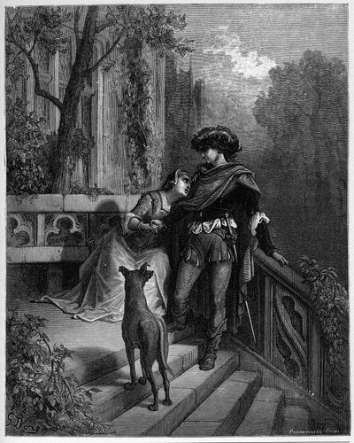 The Two Pigeons - from "Fables" by Jean de La Fontaine by Gustave Dore
