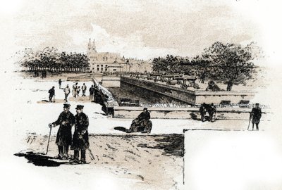 View of the hospital of war veterans of the Hotel des Invalides, Paris by Gustave Fraipont