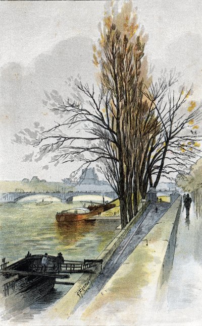 View of the Solferino Bridge from Quai d