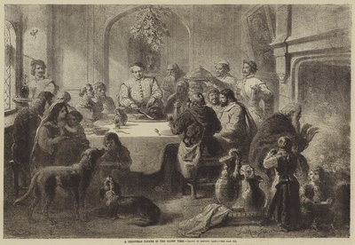 A Christmas Dinner in the Olden Time by Gustave Janet