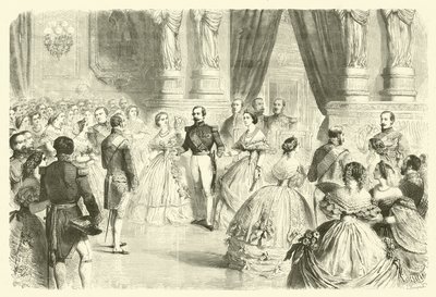 Dancing the Quadrille at a French Imperial Court Ball by Gustave Janet