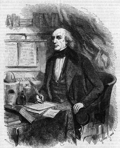 Portrait of Mathieu Jose Bonaventure Orfila, French physician and chemist. Engraving by Gustave Janet by Gustave Janet