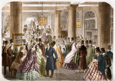 The Italian Theatre (Salle Ventadour) Released in Paris in 1858 by Gustave Janet