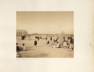 Camp de Châlons: Zouaves of the Imperial Guard by Gustave Le Gray