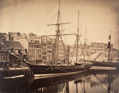 La Reine Hortense - Yacht of the Emperor, Havre by Gustave Le Gray