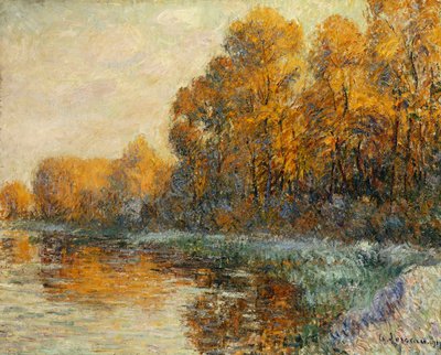 Edge of the River in Autumn by Gustave Loiseau