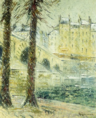 The Pont Marie in the Snow, c.1926 by Gustave Loiseau
