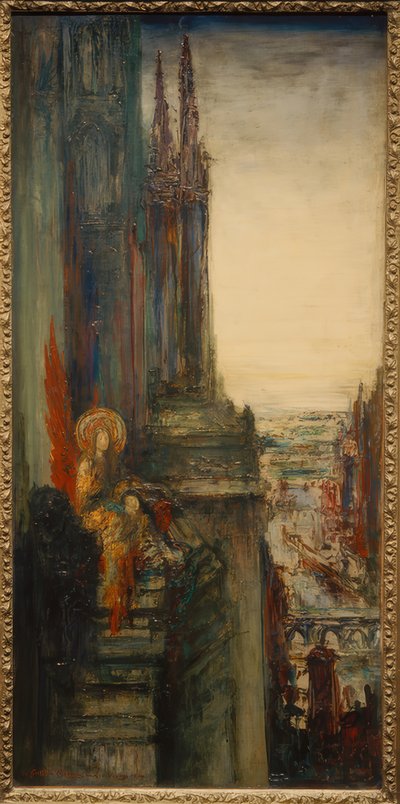 The Traveling Angels by Gustave Moreau