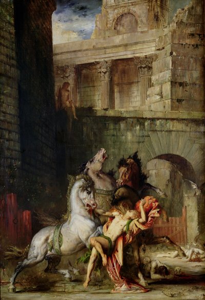 Diomedes Being Eaten by His Horses, 1865 by Gustave Moreau