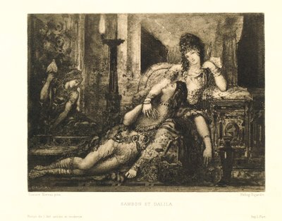 Samson and Delilah by Gustave Moreau