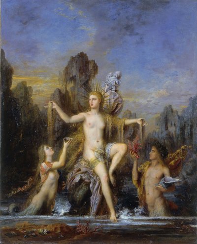 Venus Rising from the Sea by Gustave Moreau