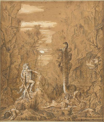Hercules and the Lernaean Hydra by Gustave Moreau