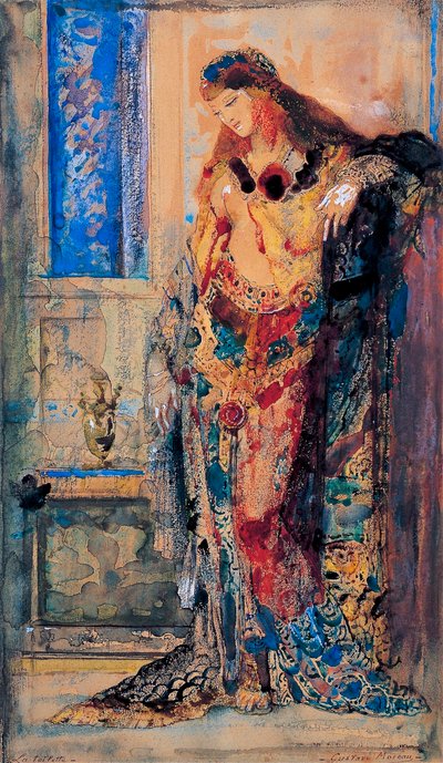The Toilette, Orientalism, Young Woman in Negligee by Gustave Moreau
