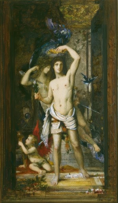The Young Man and Death by Gustave Moreau