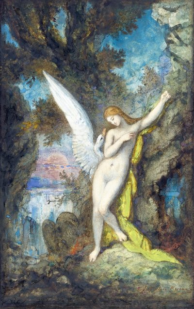 Leda and the Swan by Gustave Moreau