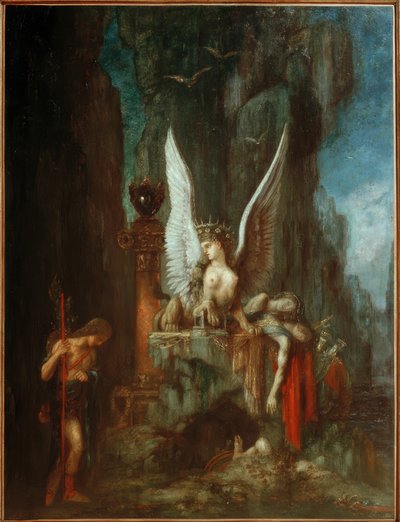 Oedipus the Traveler or Equality Before Death by Gustave Moreau