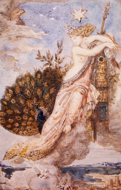 Peacock complaining to Juno by Gustave Moreau