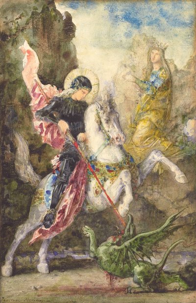 St. George and the Dragon by Gustave Moreau