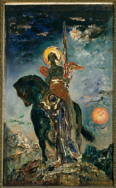 The Park and the Angel of Death by Gustave Moreau
