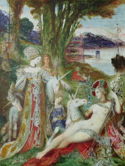 The Unicorns by Gustave Moreau