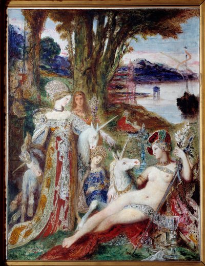 The Unicorns by Gustave Moreau