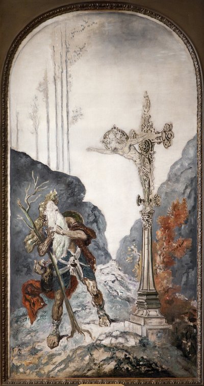 The Wandering Jew, Surprised by the Calvary by Gustave Moreau