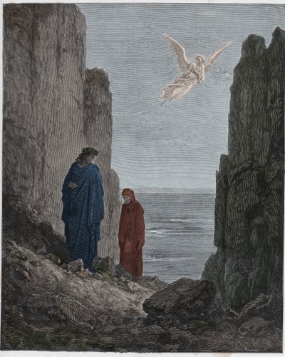Purgatorio, Canto 19: The Poets Ascend to the Fifth Circle, Illustration from The Divine Comedy by Dante Alighieri, 1885 by Gustave after Dore