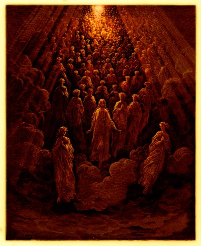 The Angels in the Planet Mercury, illustration from The Dore Gallery, published c.1890 by Gustave after Dore