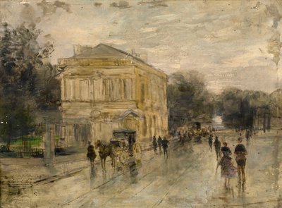 Brussels in the Rain by Gustave de Duyts
