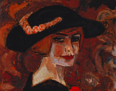 Young Woman with a Hat by Gustave de Smet