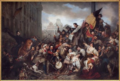The Belgian Revolution of 1830, 1835 by Gustave Wappers
