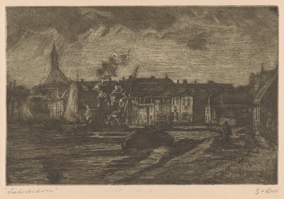 Leidschendam by Gustave van der Does (signed by artist)