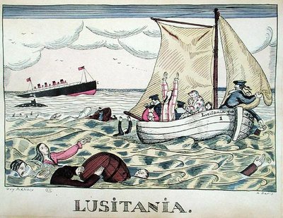 The Sinking of the Lusitania, 7th May 1915 by Guy Arnoux