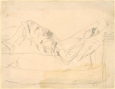 Girl Lying on a Bed by Gwen John