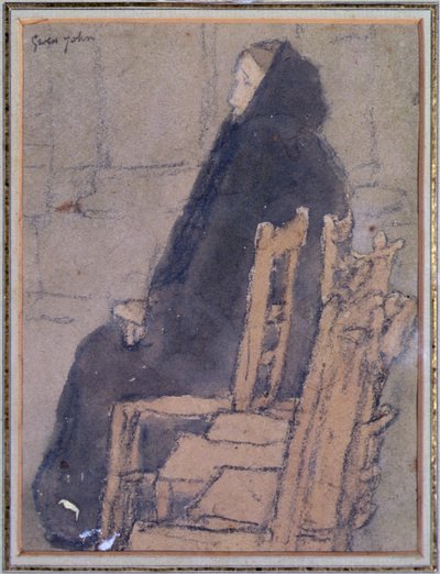 Old Woman in a Black Shawl by Gwen John