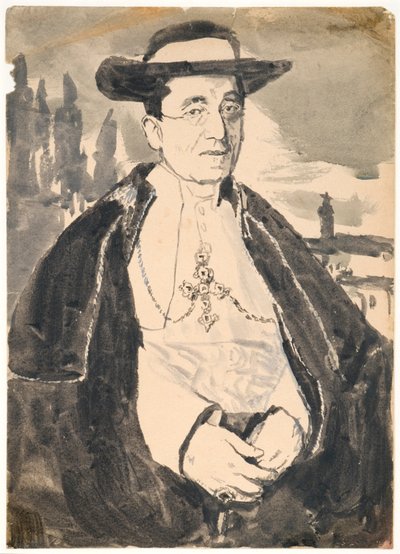 Pope Benedict XV by Gwen John