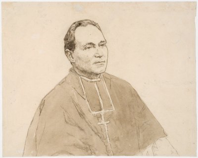 Portrait of a Cardinal by Gwen John