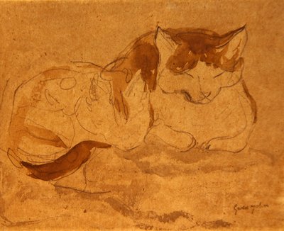 Sleeping Cat by Gwen John