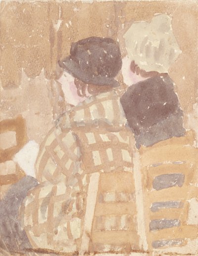 Two Women Seated in Church by Gwen John