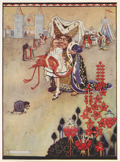 Alice and the Duchess during the Game of Croquet by Gwynedd M. Hudson