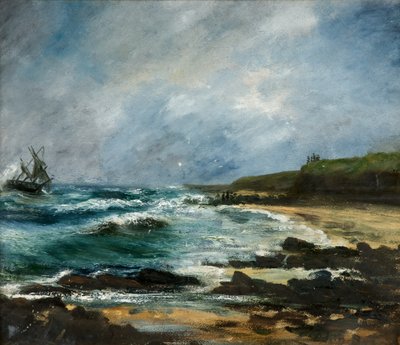Wreck of the Russian ketch Julerneck off Marsden Cliffs by H.C.B. Scott