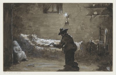 Man Kneeling by a Woman