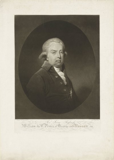 Portrait of William V, Prince of Orange-Nassau by H.G. Does